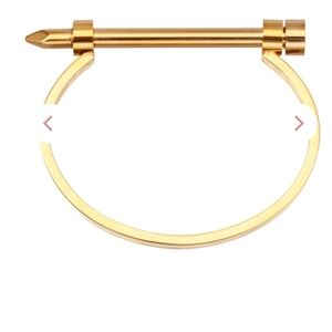 NEW Eye Candy Los Angeles Gold T-Bar Spike Cuff Bracelet — NIP